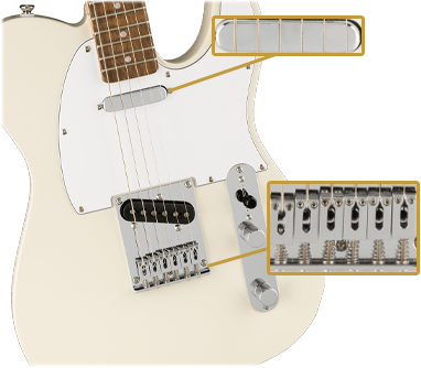 Squier Affinity Telecaster, Laurel Fingerboard, White Pickguard, Olympic White