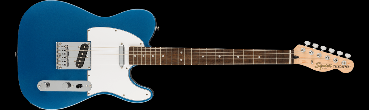 Squier Affinity Telecaster, Laurel Fingerboard, White Pickguard, Lake Placid Blue