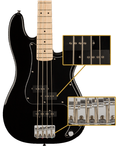 Squier Affinity Series Precision Bass PJ Black
