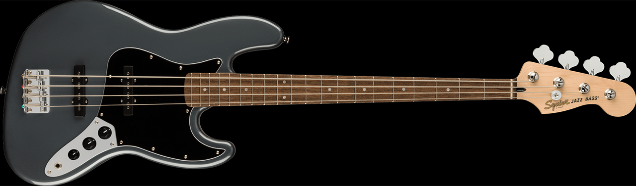Squier Affinity Series Jazz Bass Charcoal Frost Metallic