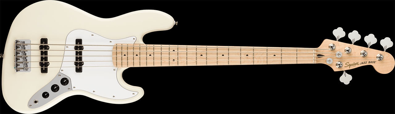 Squier Affinity Series Jazz Bass V Olympic White