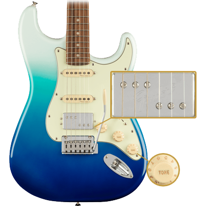Fender Player Plus Stratocaster® HSS, Pau Ferro Fingerboard, 3-Colour Sunburst