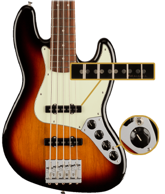 PLAYER PLUS JAZZ BASS® V (3-Tone Sunburst)