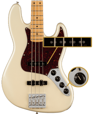 Player Plus Jazz Bass (Olympic Pearl)