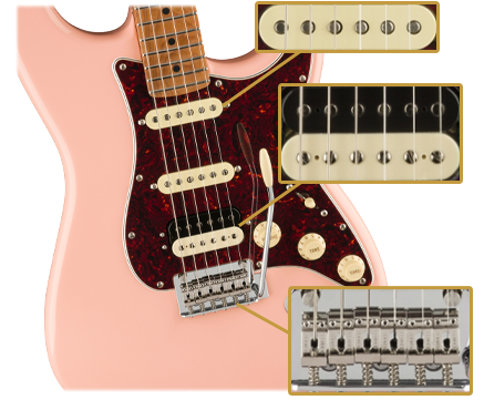 Fender Limited Edition Player Stratocaster HSS Shell Pink