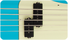 American Professional II Precision Bass V (Miami Blue)