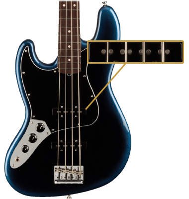 Fender American Professional II Jazz Bass Left-Hand Dark Night