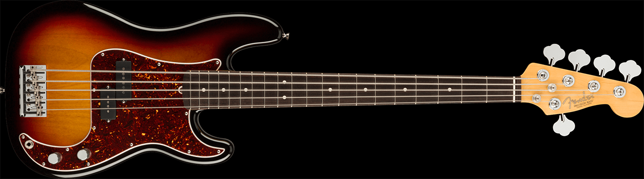 American Professional II Precision Bass V (3-Colour Sunburst)
