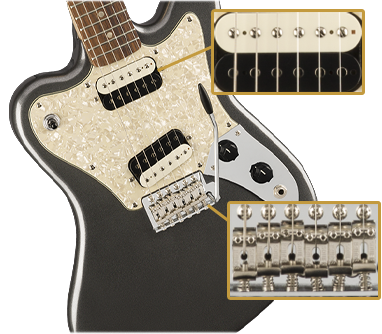 Squier Paranormal Super-Sonic Graphite Metallic