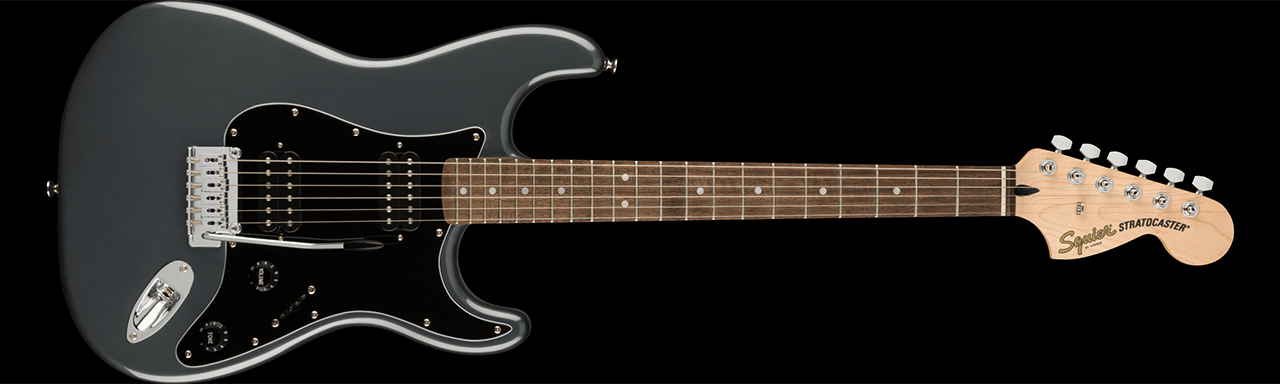 Squier Affinity Series Stratocaster HH Charcoal Frost Metallic