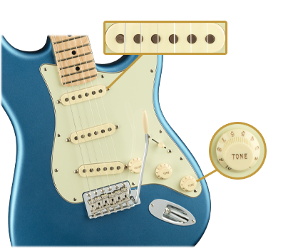 American Performer Stratocaster (Satin Lake Placid Blue)