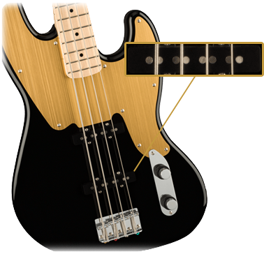 Squier Paranormal Jazz Bass Black