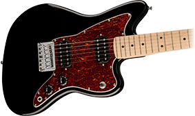 Squier Mini Jazzmaster HH (Black w/Tortoiseshell Pickguard)