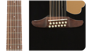 WALNUT FINGERBOARD AND BRIDGE