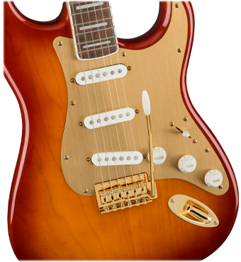 Squier 40th Anniversary Stratocaster Gold Edition (Sienna Sunburst)
