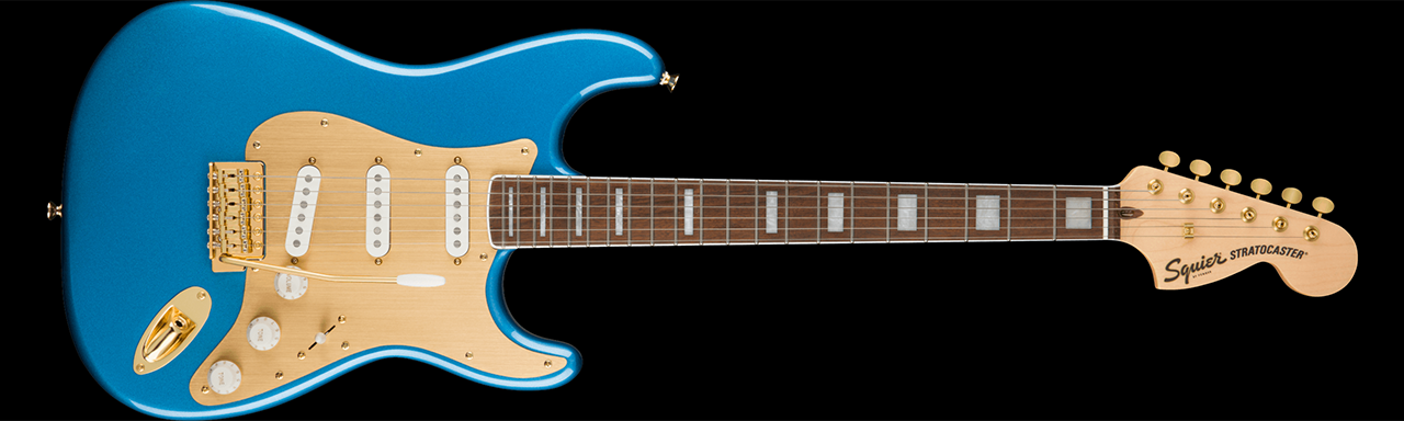 Squier 40th Anniversary Stratocaster Gold Edition (Lake Placid Blue)
