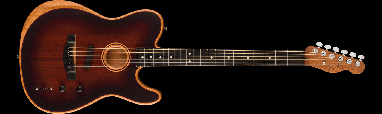 American Acoustasonic Telecaster All-Mahogany (Bourbon Burst)