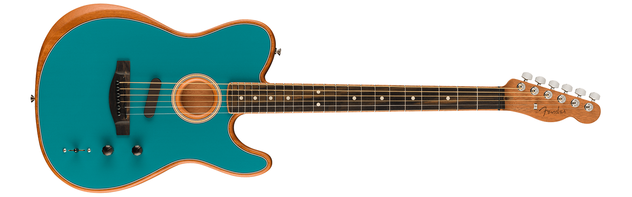 DE American Acoustasonic Telecaster (Ocean Turquoise)