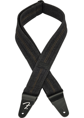 Fender x Wrangler Denim Strap Washed Black Stitch