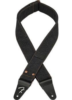 Fender x Wrangler Riveted Denim Strap Black