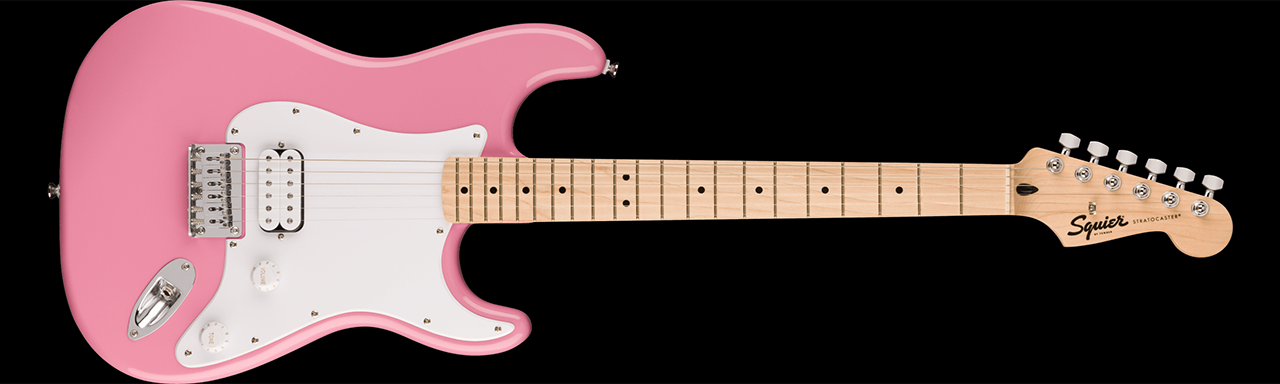 Squier Sonic Stratocaster HT H Flash Pink