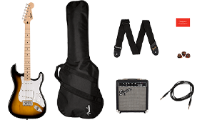 Squier Sonic Stratocaster Pack 2-Colour Sunburst