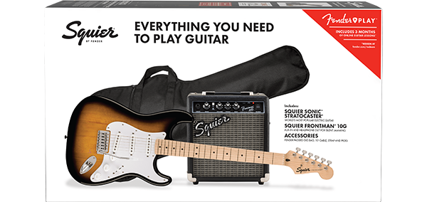 Squier Sonic Stratocaster Pack 2-Colour Sunburst