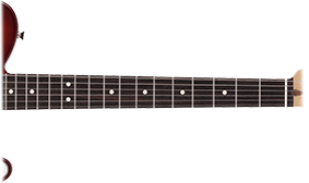 9.5” RADIUS FINGERBOARD WITH MEDIUM JUMBO FRETS