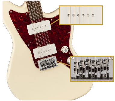 Squier Paranormal Jazzmaster XII Olympic White