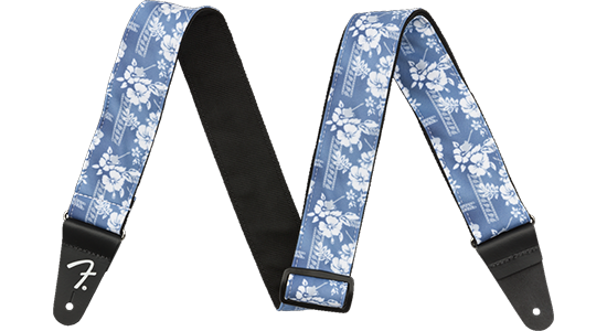 Fender Hawaiian Strap Blue Floral