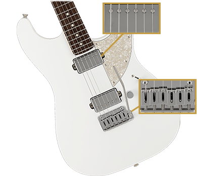 Fender Made In Japan Elemental Stratocaster Nimbus White