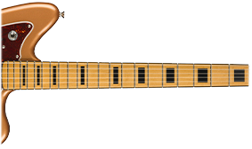 BOUND FINGERBOARD WITH BLOCK INLAYS