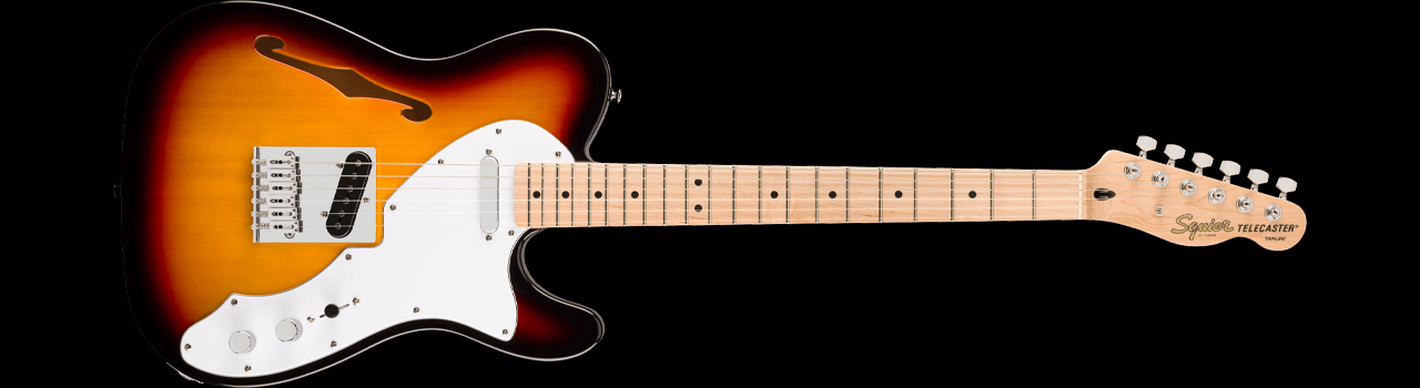 Squier Affinity Series Telecaster Thinline 3-Colour Sunburst