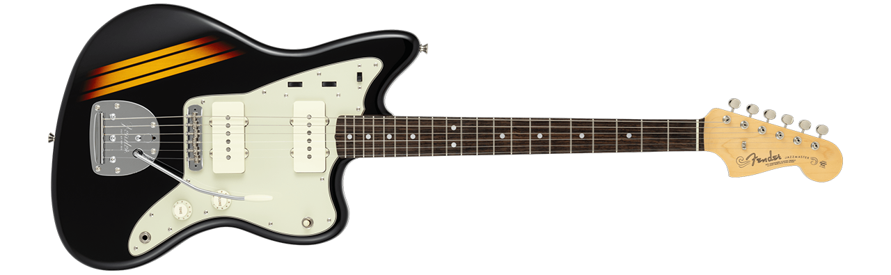 Fender Made in Japan Traditional 2025 Collection, 60s Jazzmaster, Rosewood Fingerboard, Competition Black / 3-Colour Sunburst