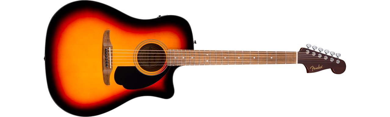 Fender California Standard Redondo™ CE, Spruce Top, Black Pickguard, 3-Color Sunburst