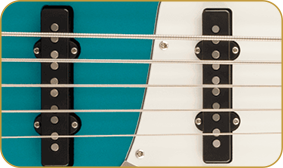 Squier Classic Vibe™ Active '70s Jazz Bass®, Maple Fingerboard, Black Pickguard, Ocean Turquoise