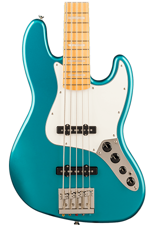 Squier Classic Vibe™ Active '70s Jazz Bass®, Maple Fingerboard, Black Pickguard, Ocean Turquoise