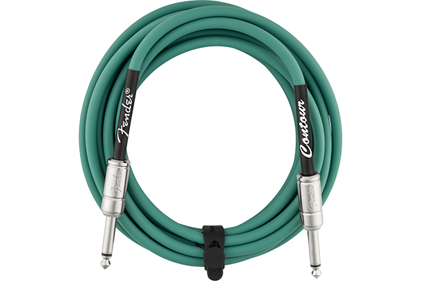 Fender Contour Instrument Cable Sherwood Green 15 ft