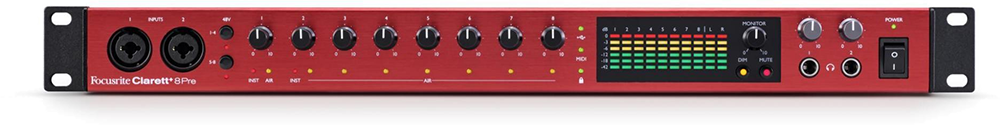 Focusrite - Clarett+ 8Pre