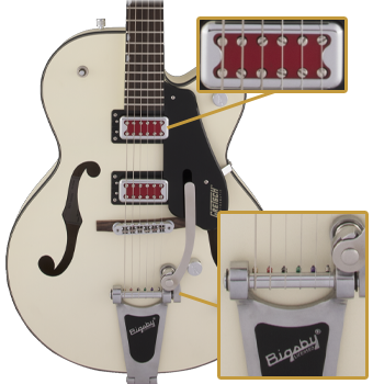 G5410T Electromatic Rat Rod Hollow Body Single-Cut Vintage White