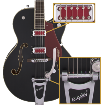 G5410T Electromatic Rat Rod Hollow Body Single-Cut Matte Black