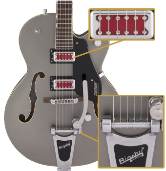 G5410T Electromatic Rat Rod Hollow Body Single-Cut Matte Phantom Metallic