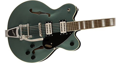 G2622T Streamliner Center Block Double-Cut with Bigsby (Stirling Gree)