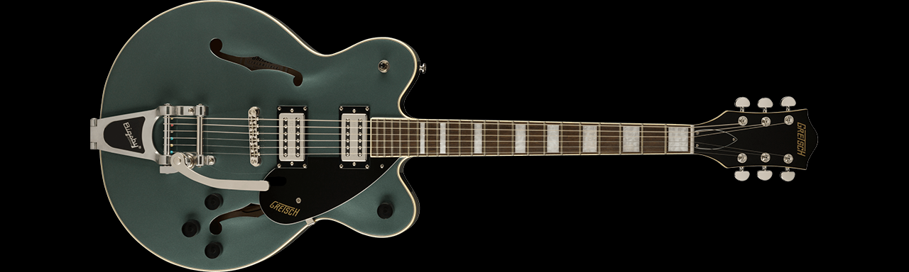 G2622T Streamliner Center Block Double-Cut with Bigsby (Stirling Gree)