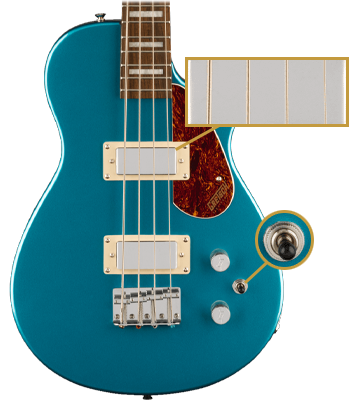 Gretsch G2229B Electromatic Junior Jet Bass II - Short-Scale FSR Ocean Turquoise