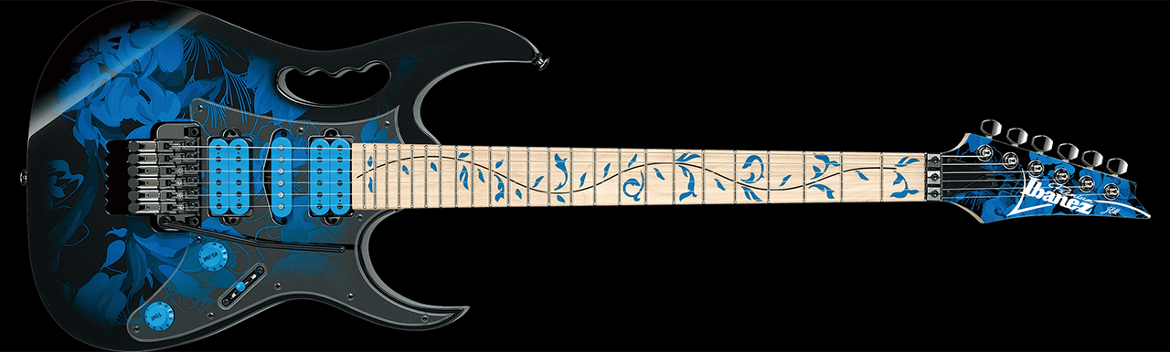 Ibanez Steve Vai Signature Premium JEM77P Blue Floral Pattern