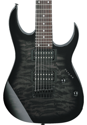 Ibanez GRG7221QA Transparent Black Sunburst