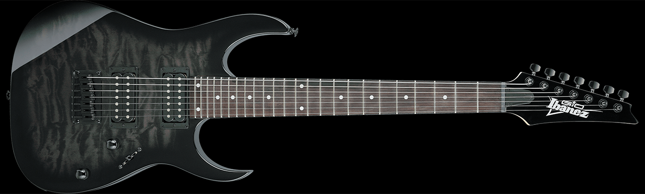 Ibanez GRG7221QA Transparent Black Sunburst