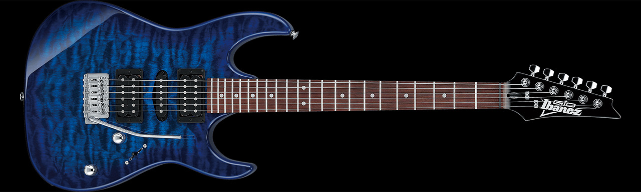 Ibanez GRX70QA Transparent Blue Burst