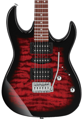 Ibanez GRX70QA Transparent Red Burst